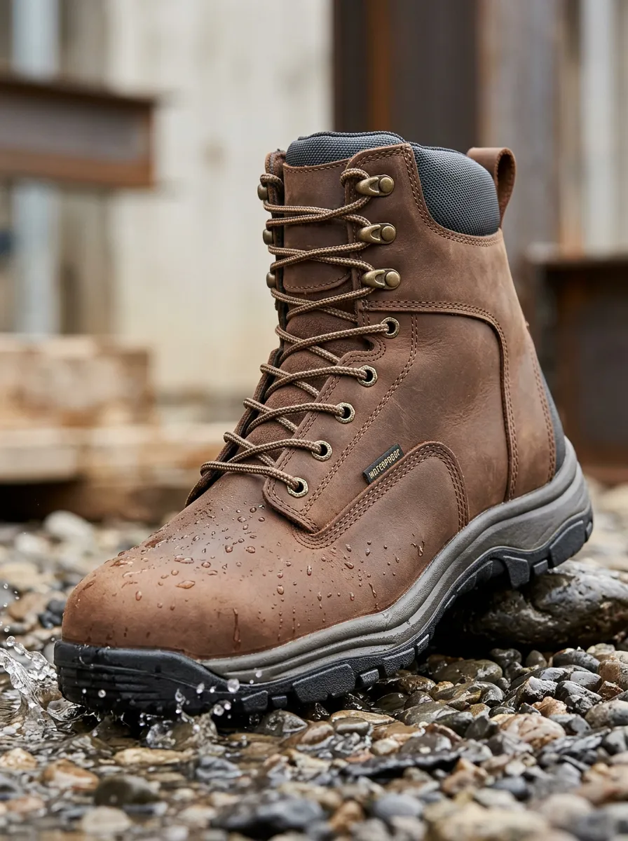 Casual Construction Edit Men' Waterproof Work Boots