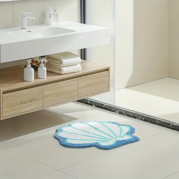 Cute Seashell Bath Mat