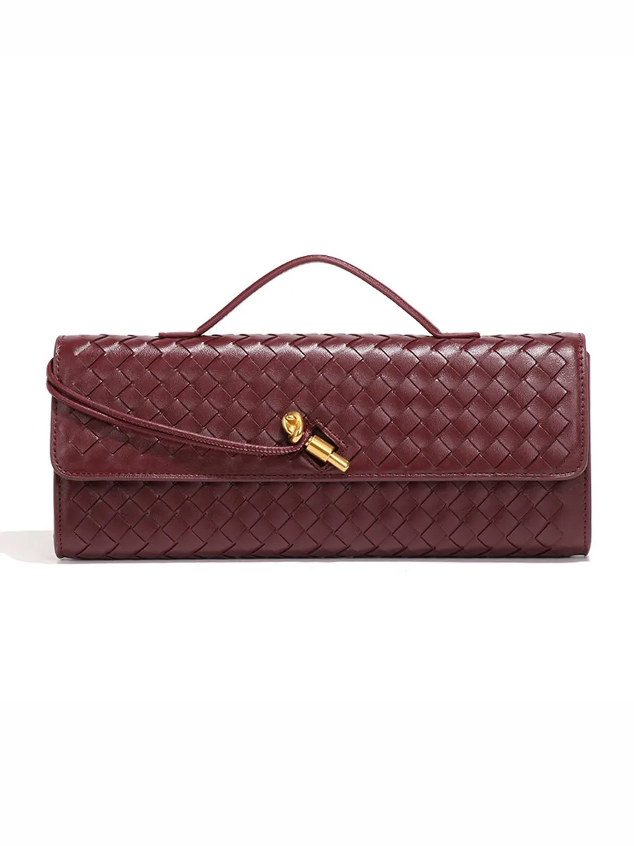 Penelope Woven Baguette Handbag