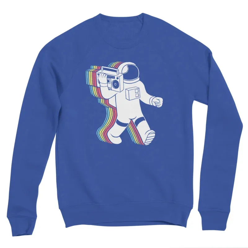 Retro Astronaut Round Neck Sweatshirt