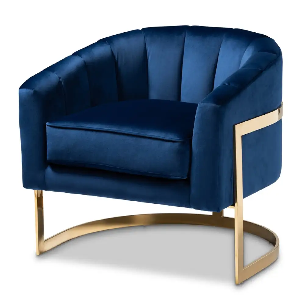 Upholstered Velvet Accent Chair