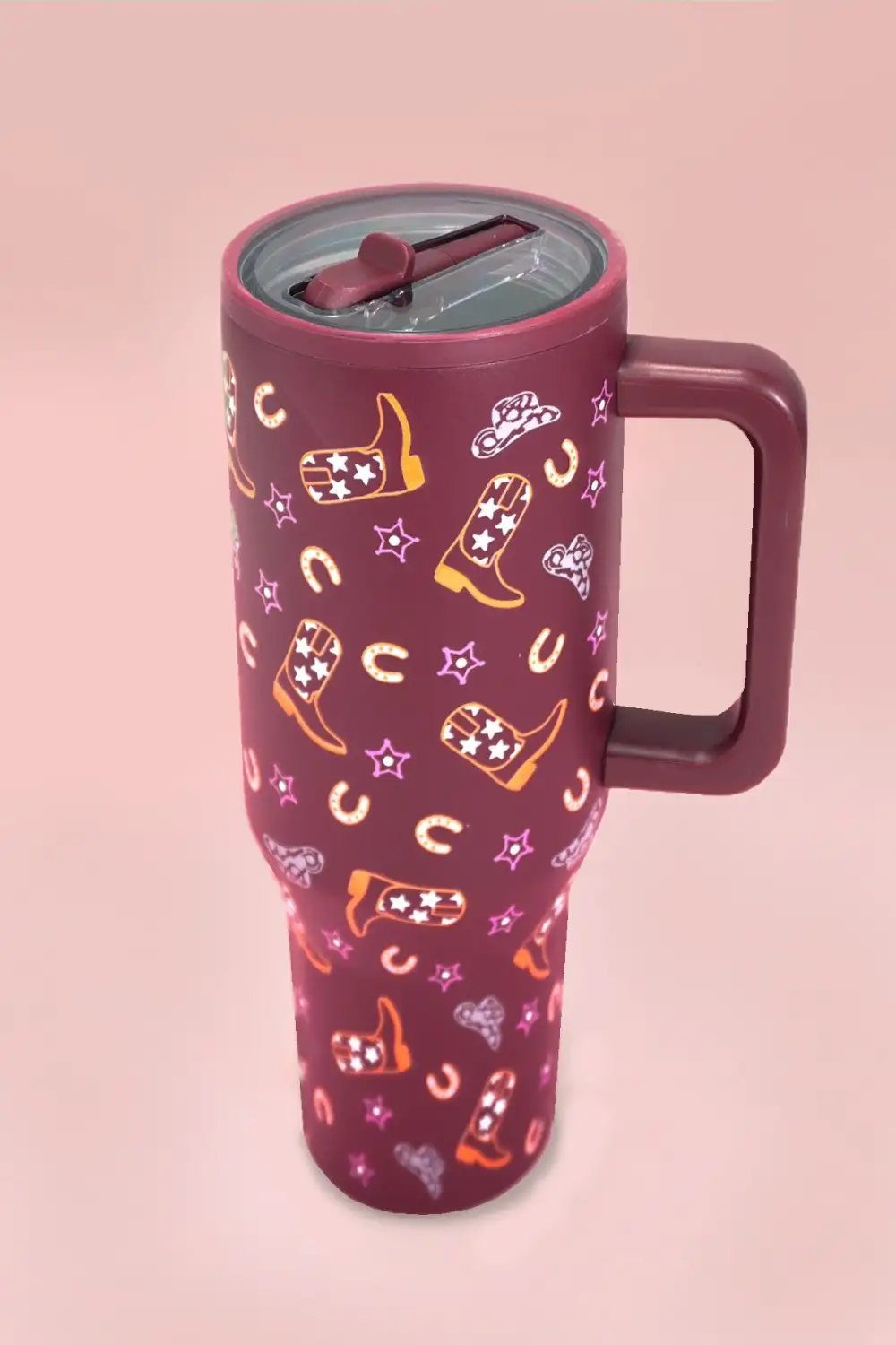 Rubber Base Vacuum Travel Tumbler