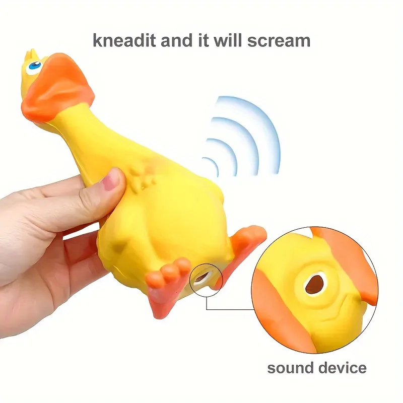 Latex Squeaky Duck Dog Toy