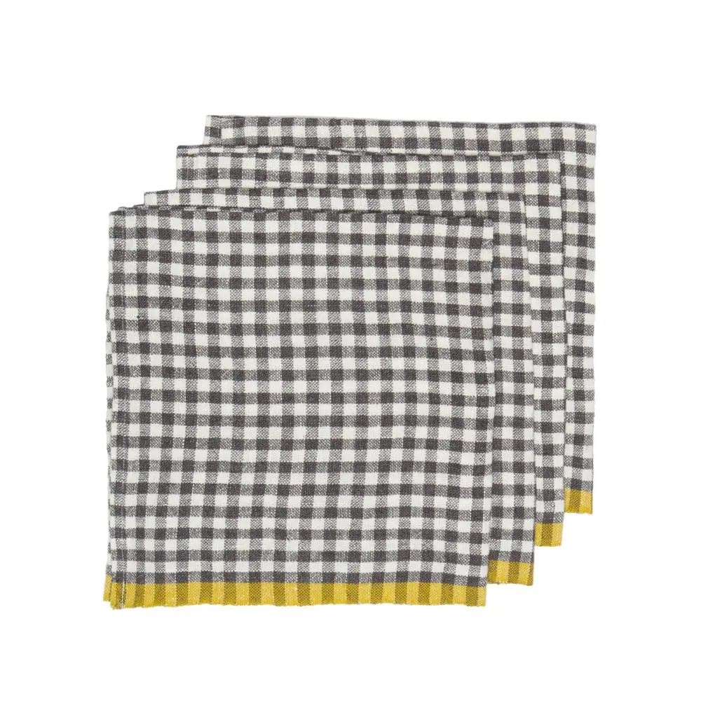 Relaxed Gingham Check Napkin Set
