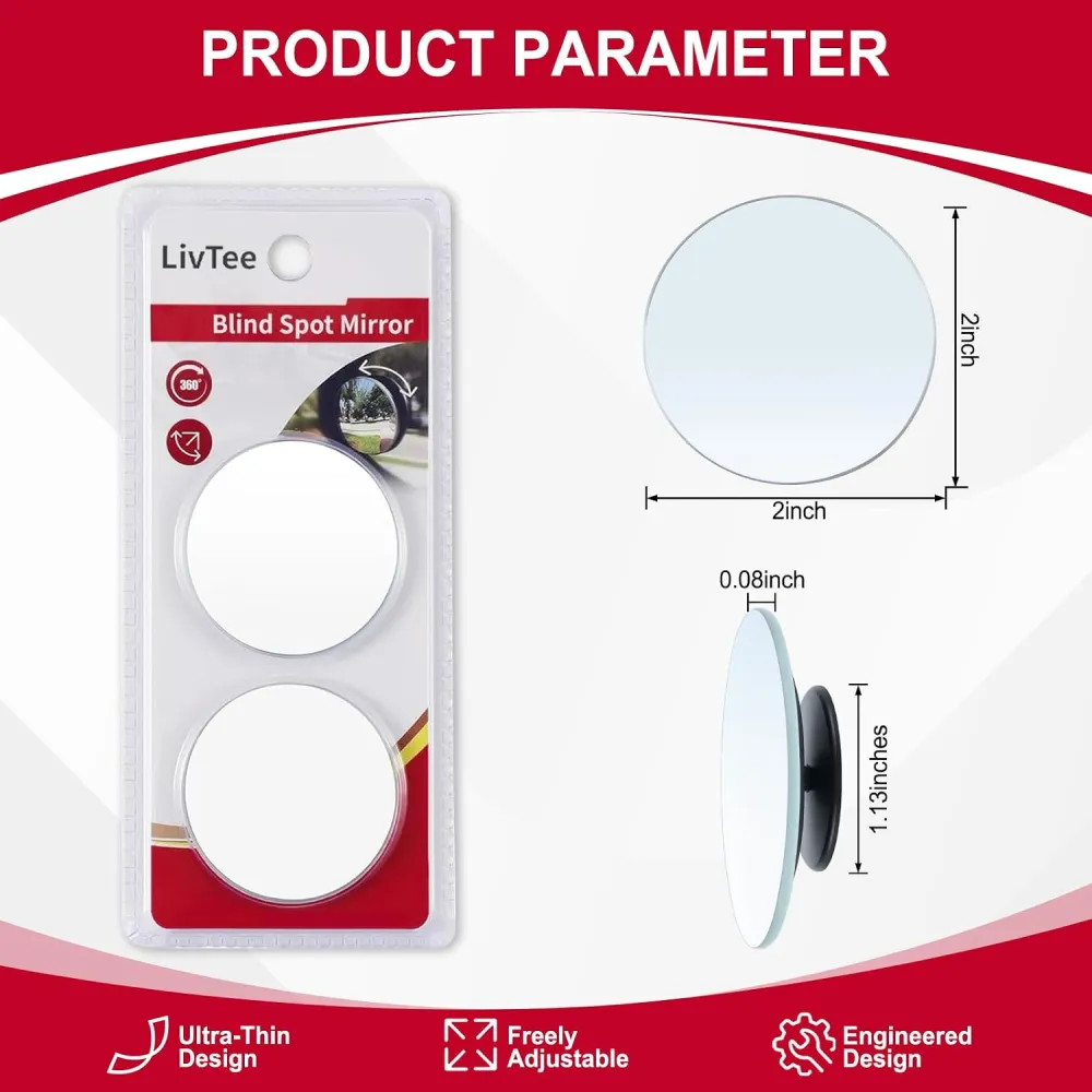 Adjustable Blind Spot Mirror Set