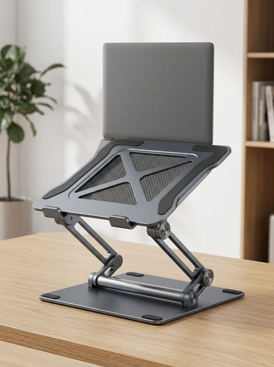 Ergonomic Adjustable Metal Laptop Cooling Stand