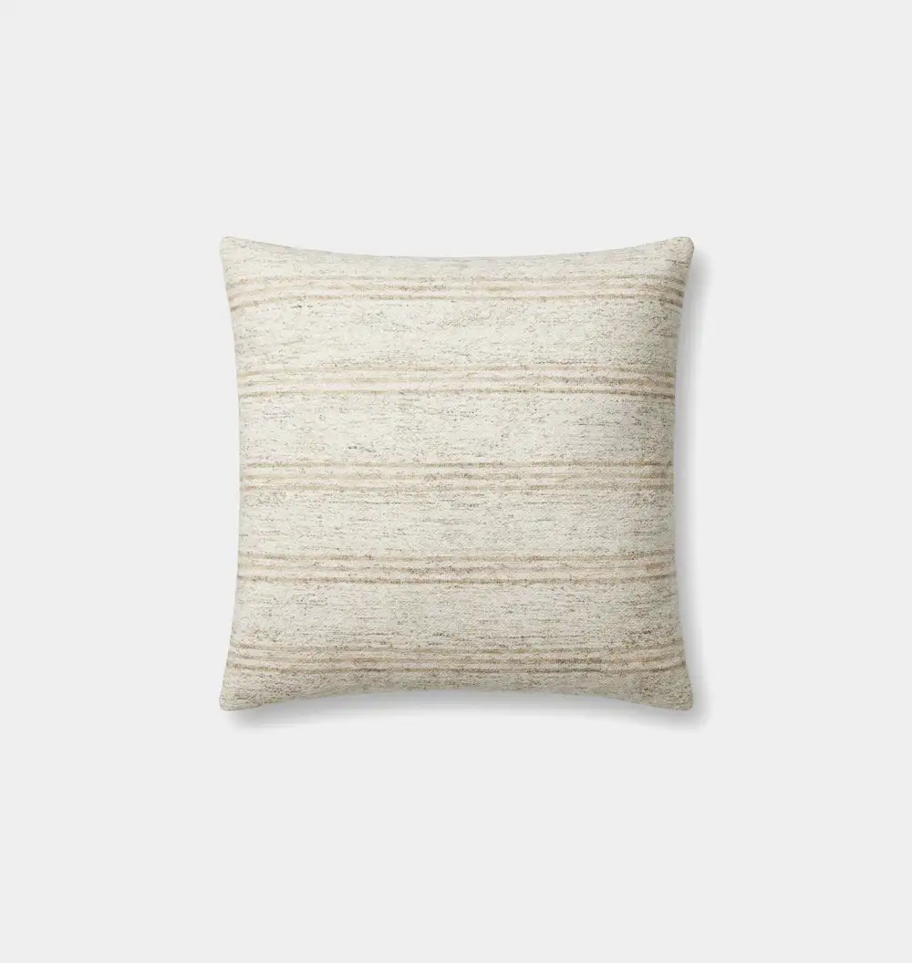Ivory Woven Pattern Sofa Throw Pillow