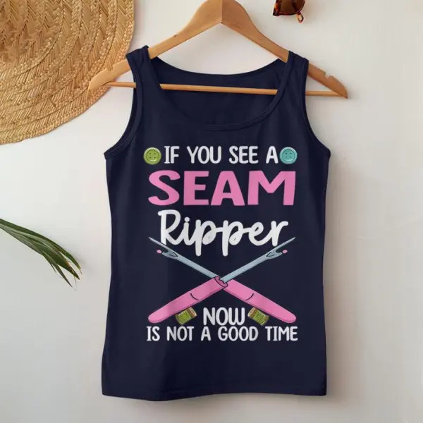 Quilting For Quilter Seamstress Fabric Sewing Women Tank Top
