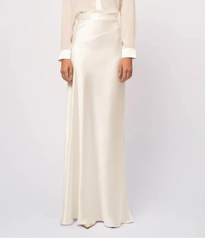 Draped Maxi Skirt