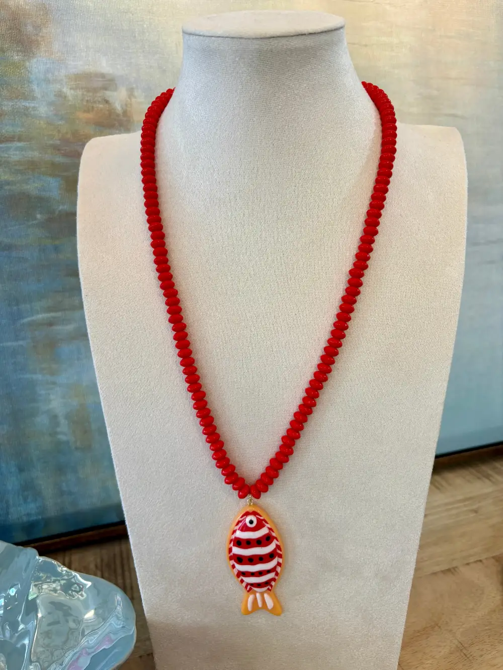 Beaded Vibrant Statement Necklace