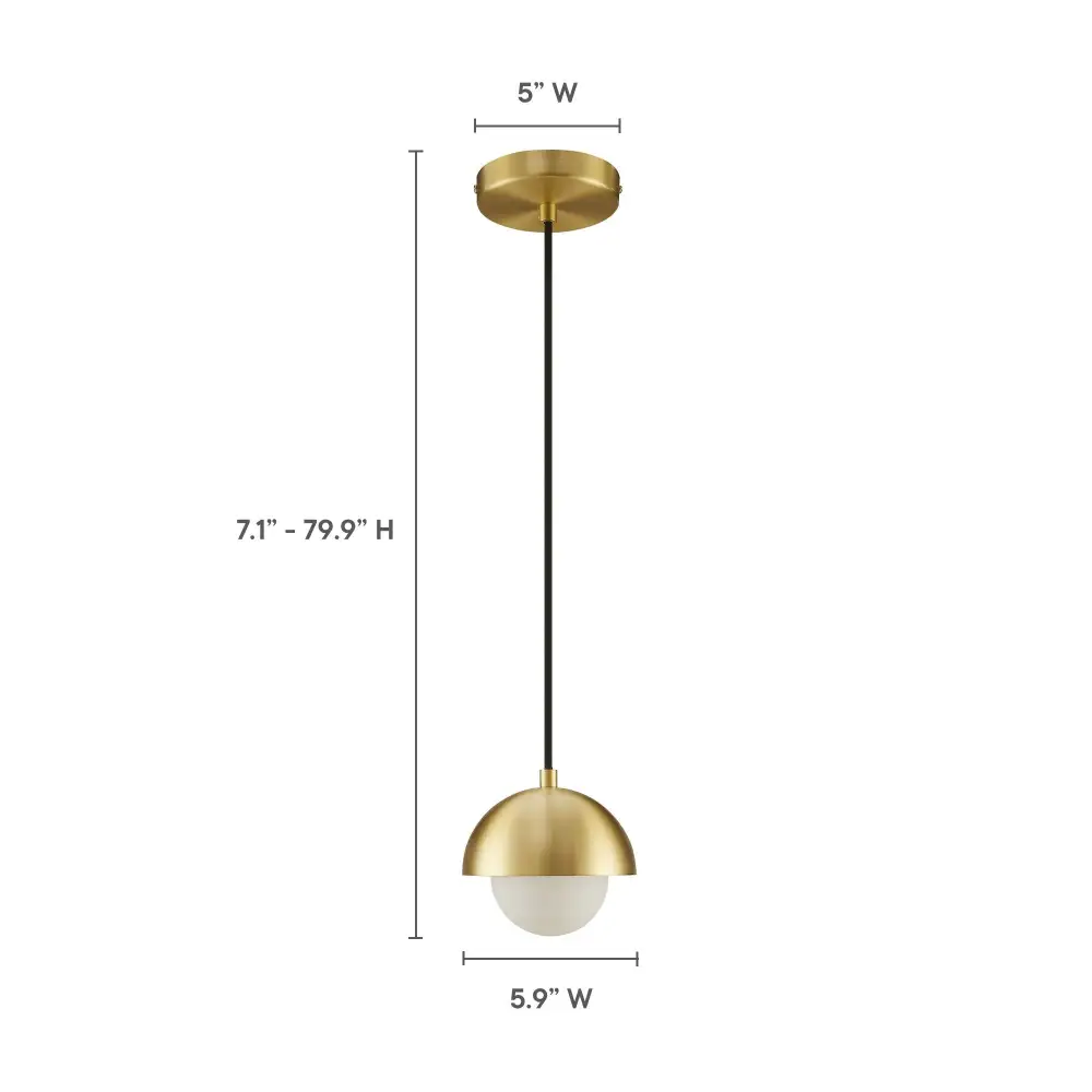 Modern Metal Glass Pendant Light