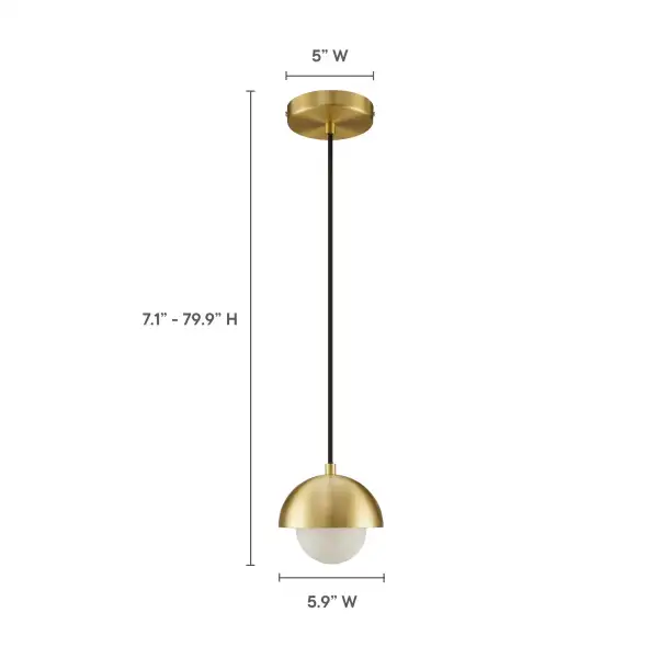 Modern Metal Glass Pendant Light