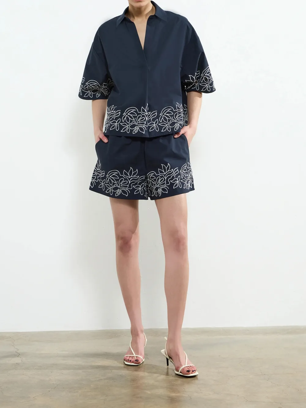 Fashion Creative Floral Print Shorts