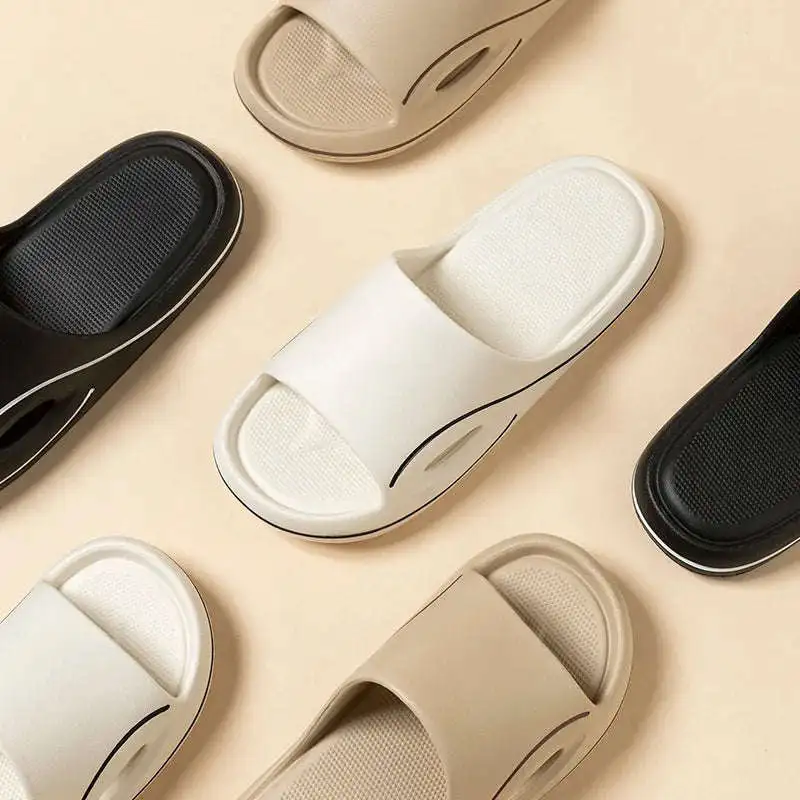 Soft Feel Open Toe Lounge Slippers