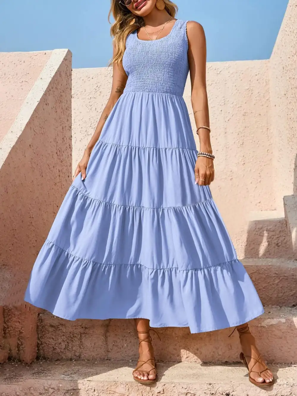 Classic Tiered Casual Dress