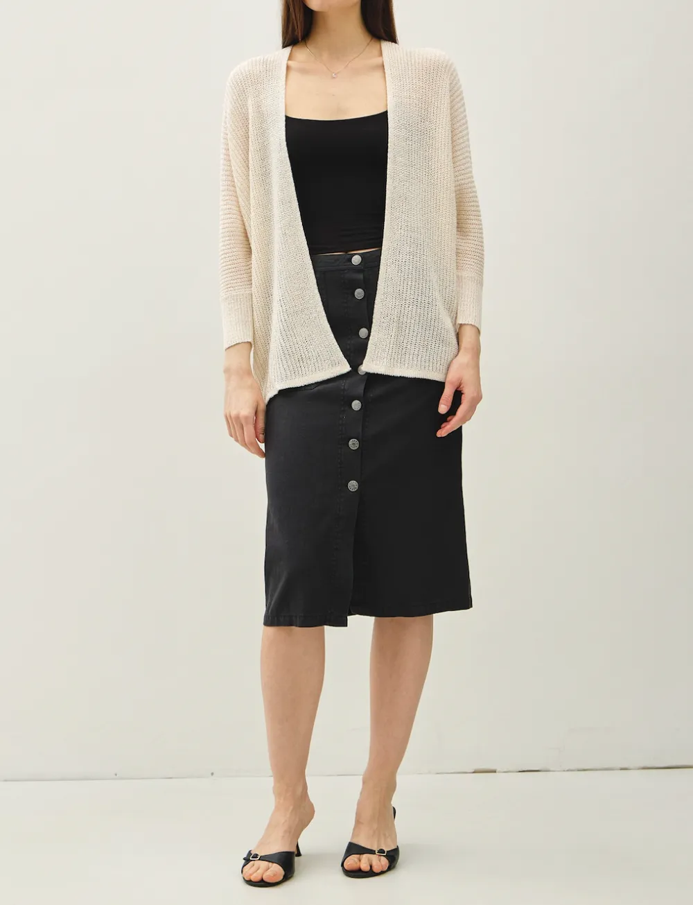 Dolman Sleeve Open Front Cardigan