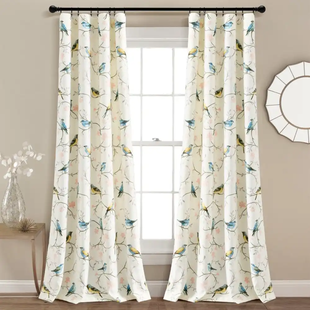 Home Light Filtering Window Curtain Set Panel