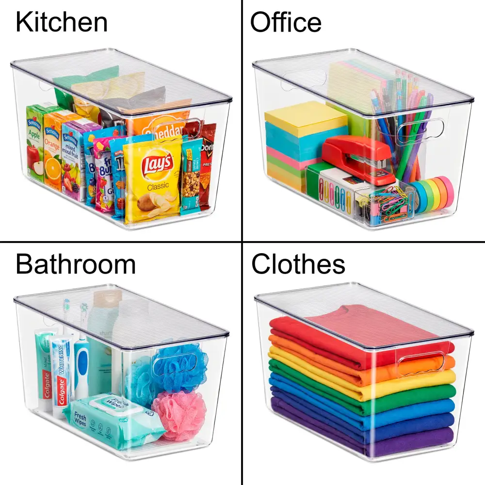Clear Storage Bins With Lids And Handles