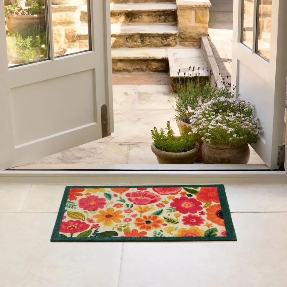 Bright Blooms Door Mat