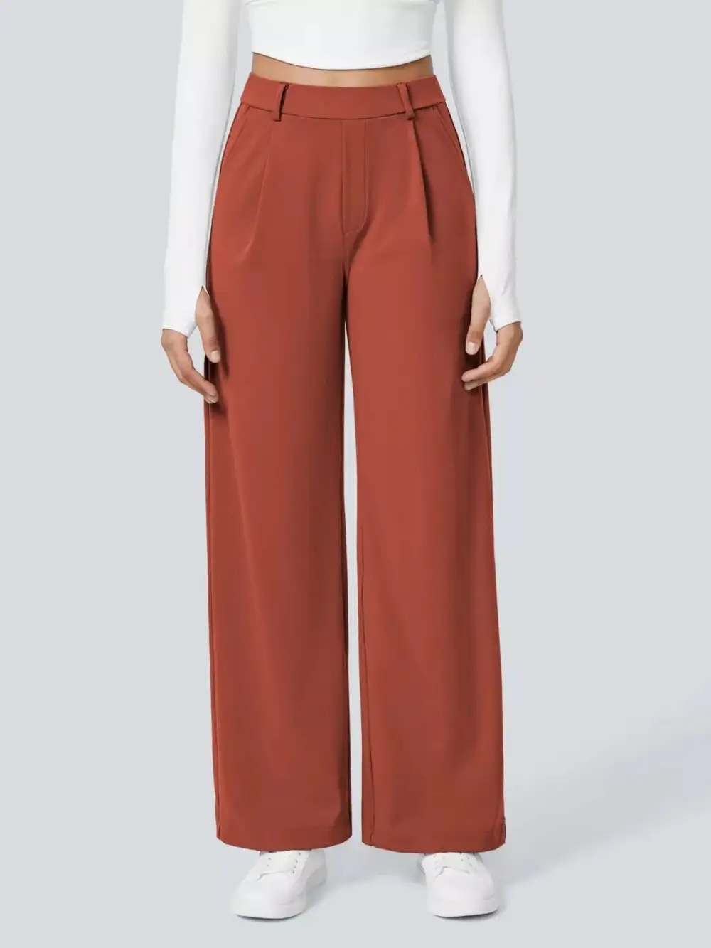 Wide Leg Pocketed Everyday Pants