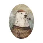 Creative White Bear Artistic Cotton Short Sleeves