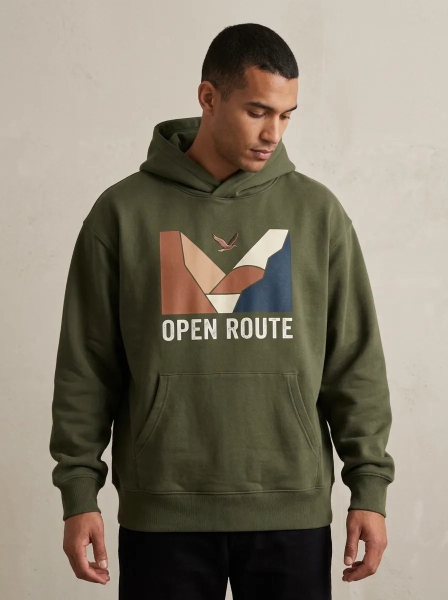 Open Route Mountain Bird Hoodie
