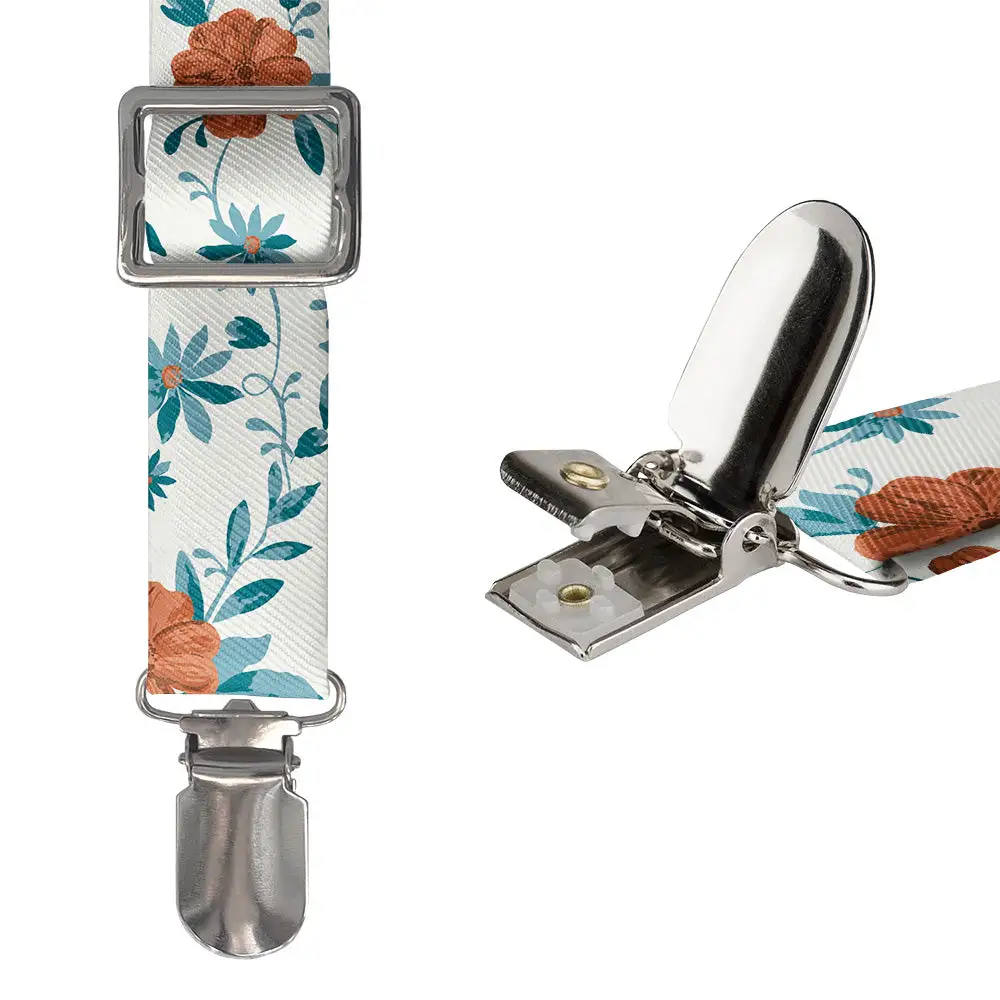 Impatiens Floral Pattern Suspenders