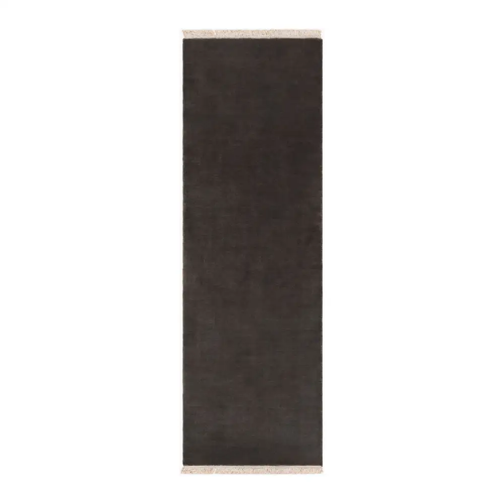 Hand-Loomed Wool Fringe Table Runner
