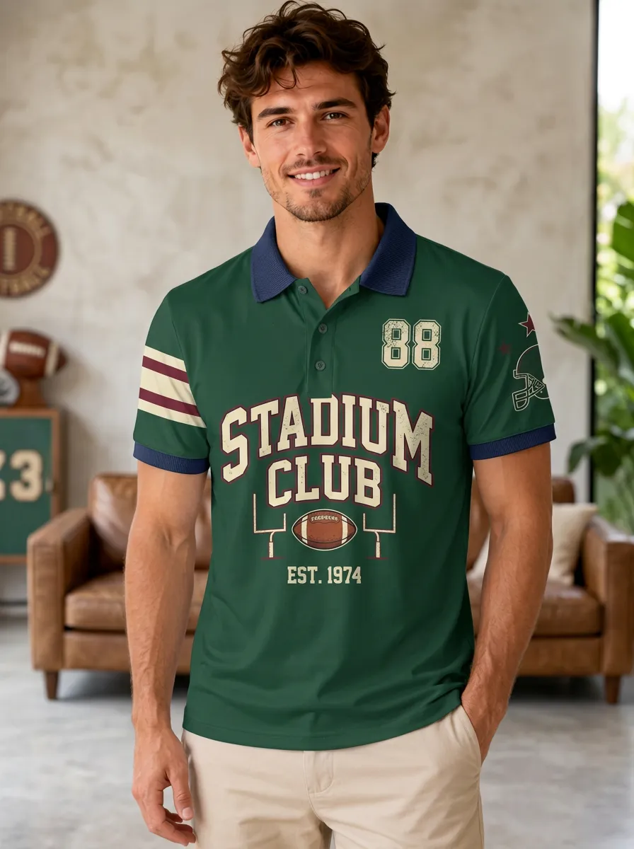 Men's Gridiron Stadium Polo Shirt