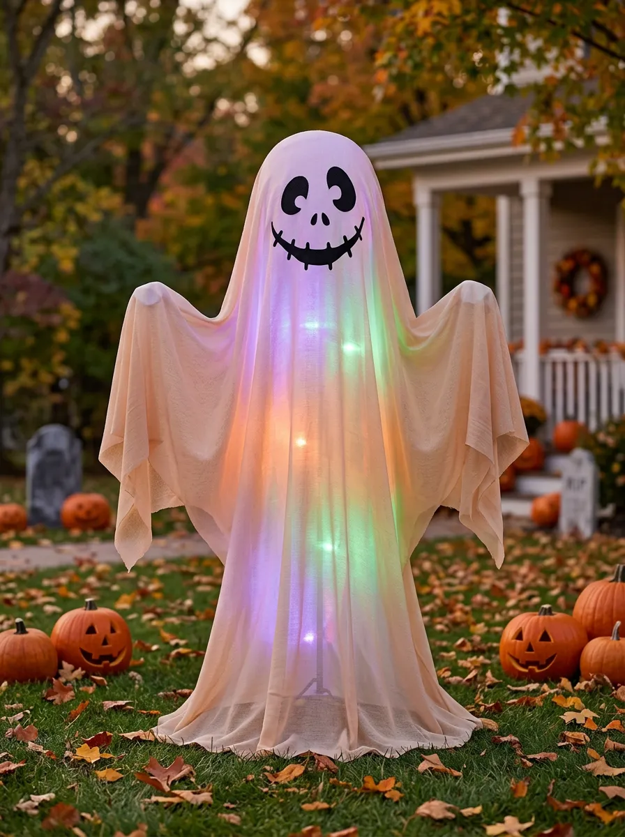 Classic Ghost Halloween Yard Decoration