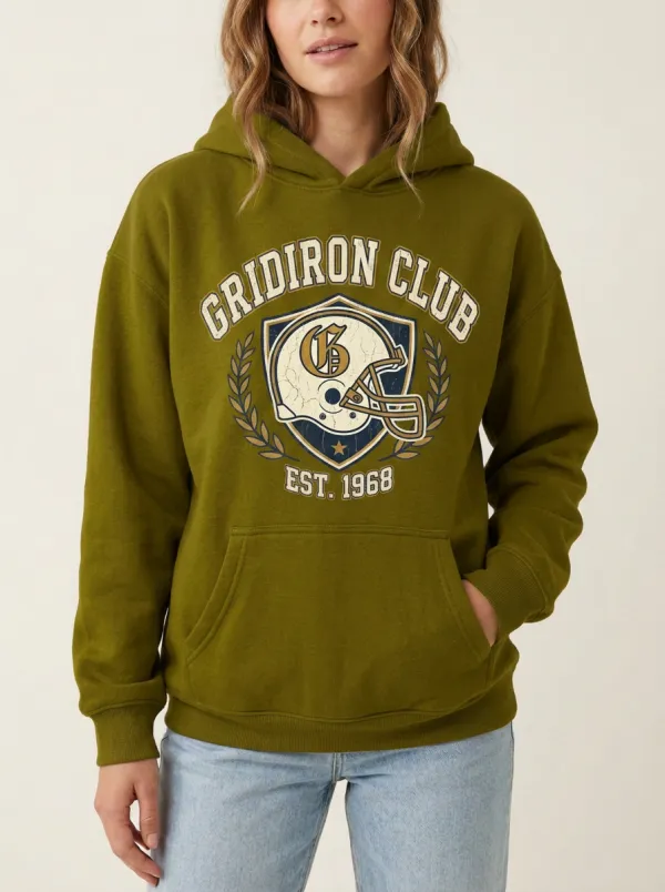 Unisex Gridiron Club Football Helmet Graphic Hoodie