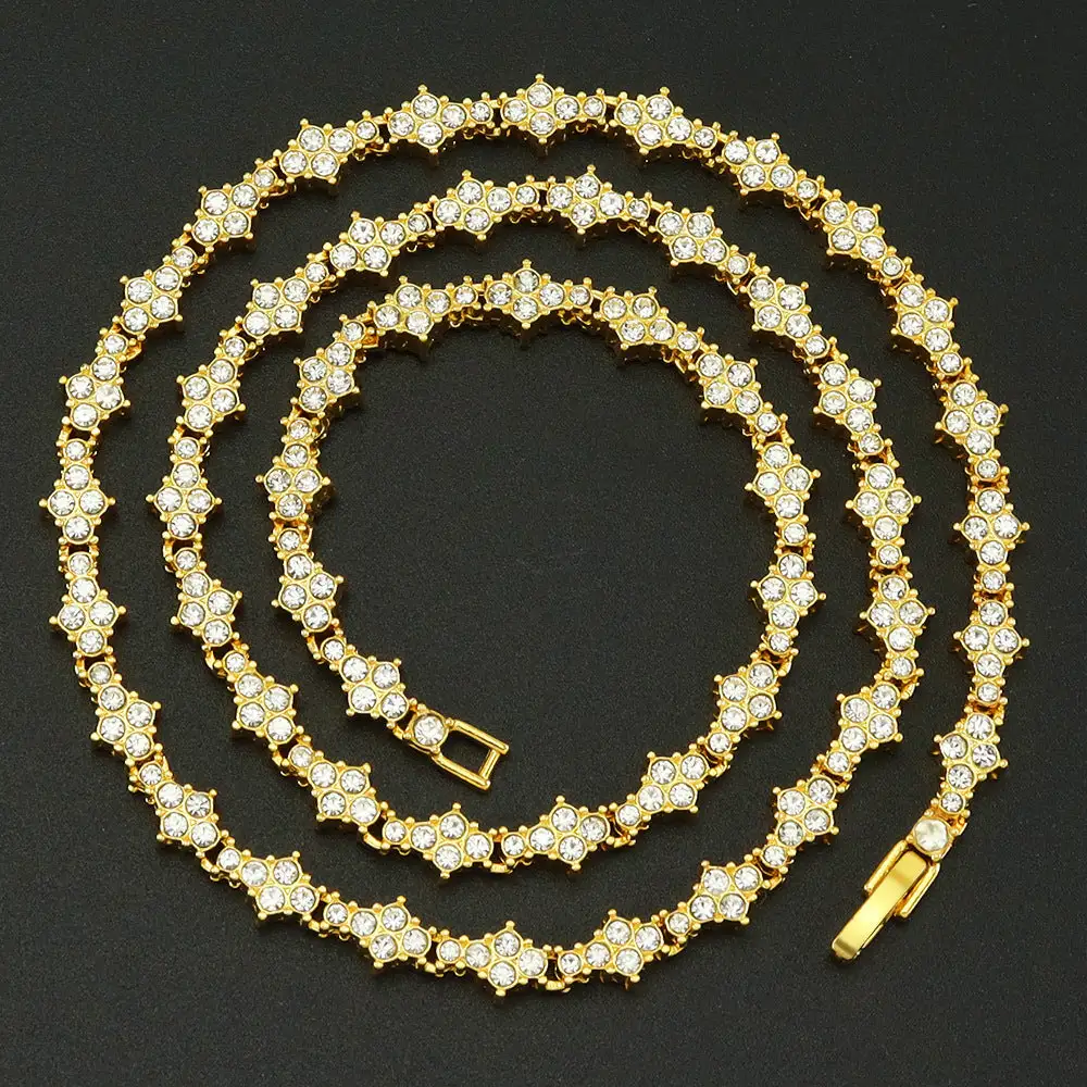 Cluster Tennis Necklace