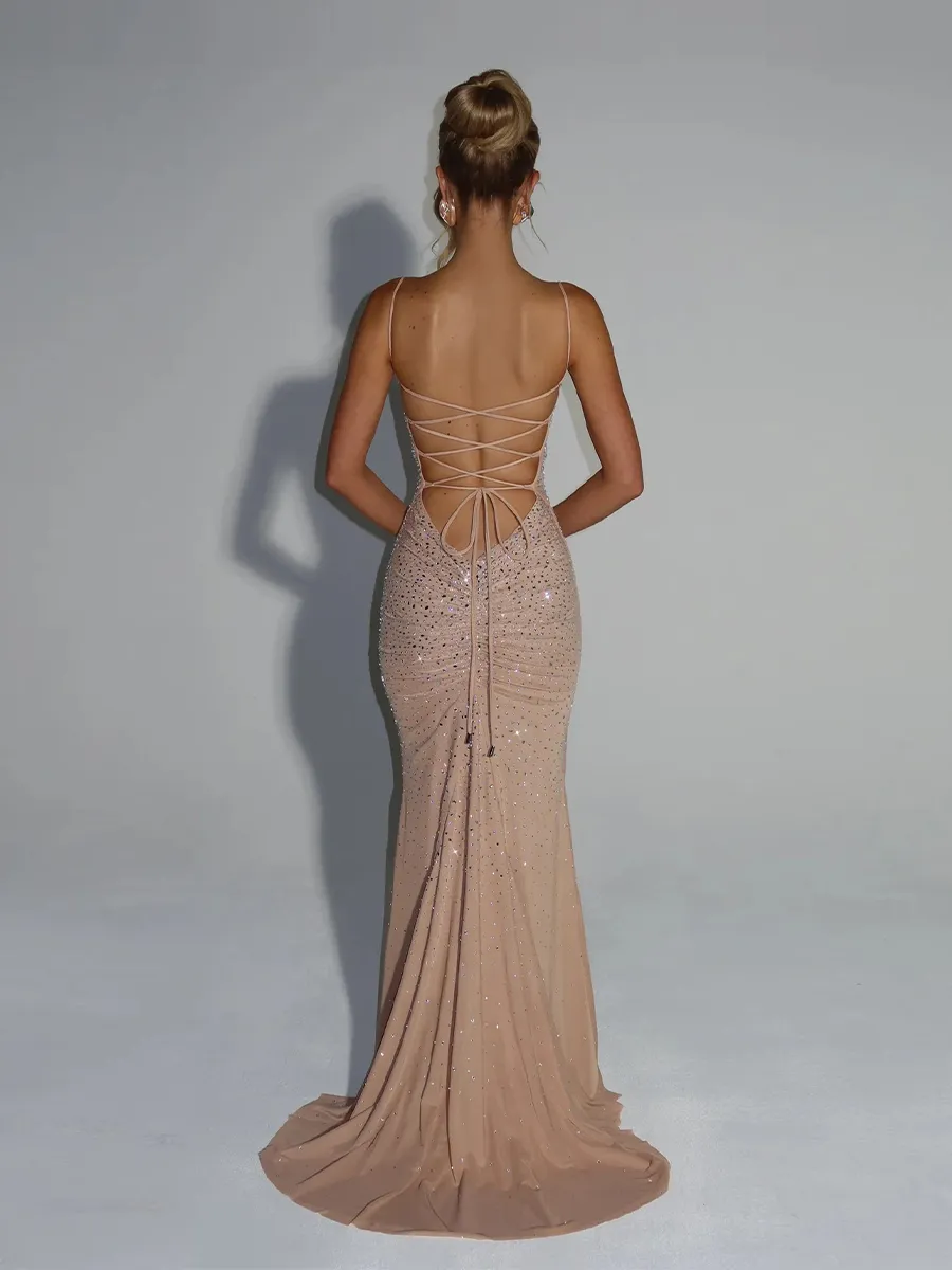 Anika Maxi Dress In Nude