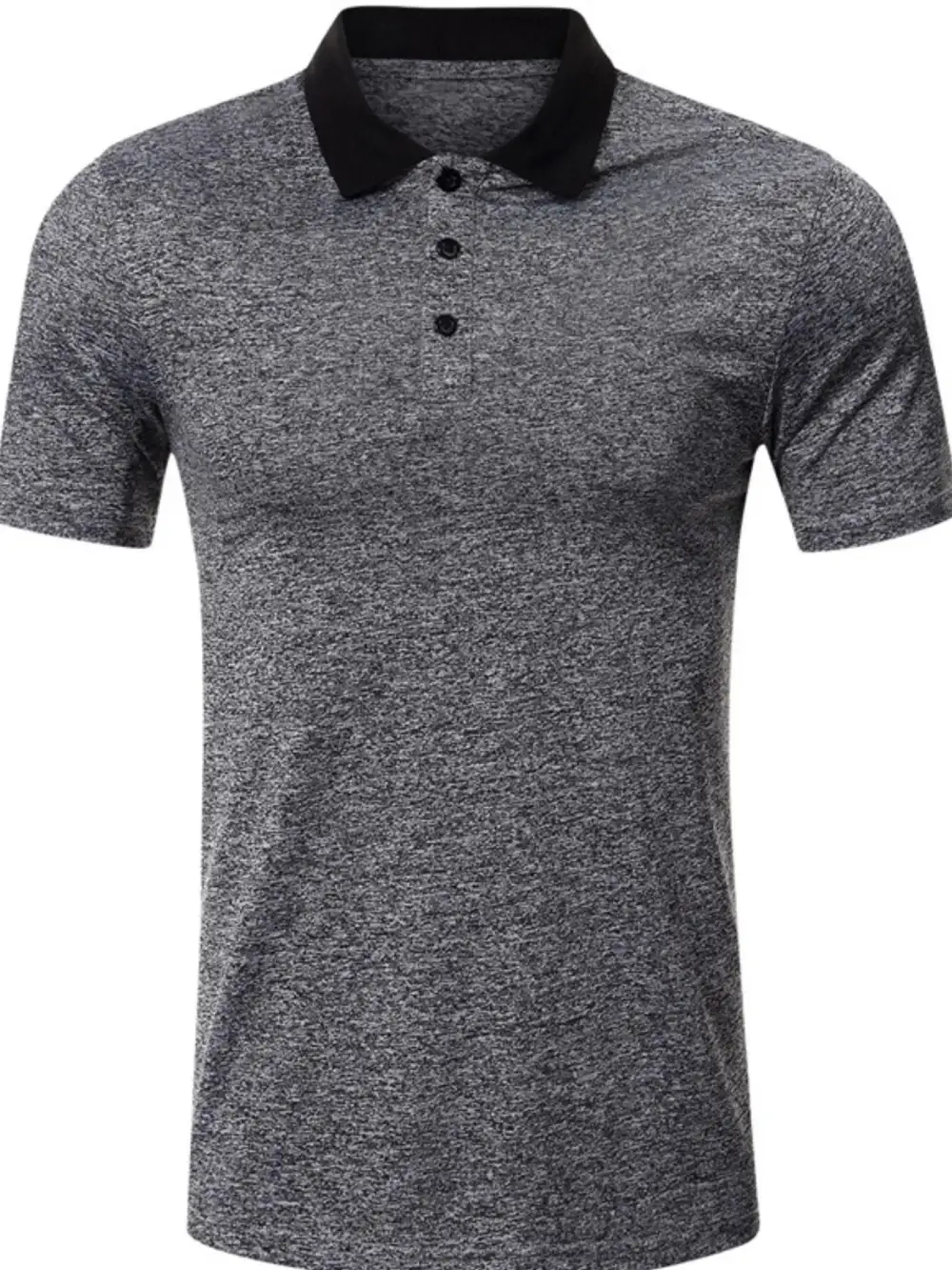 Casual Contrast Detail Collared Polo Shirt