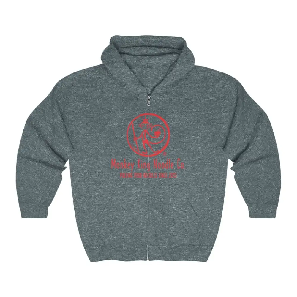 Statement Print Noodle Graphic Zip Hoodie