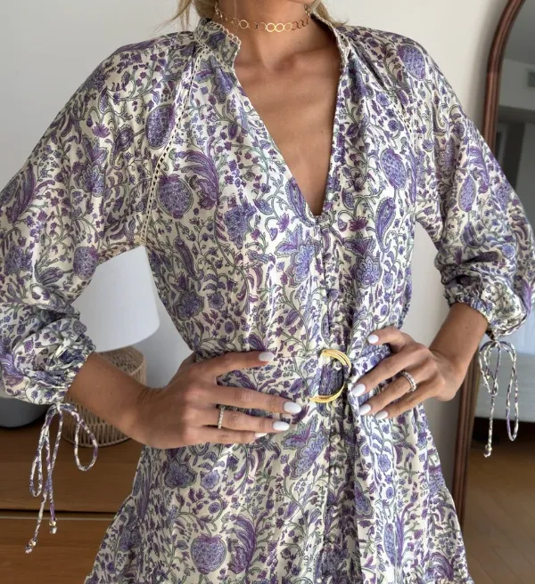 Silk Modal Mini Dress