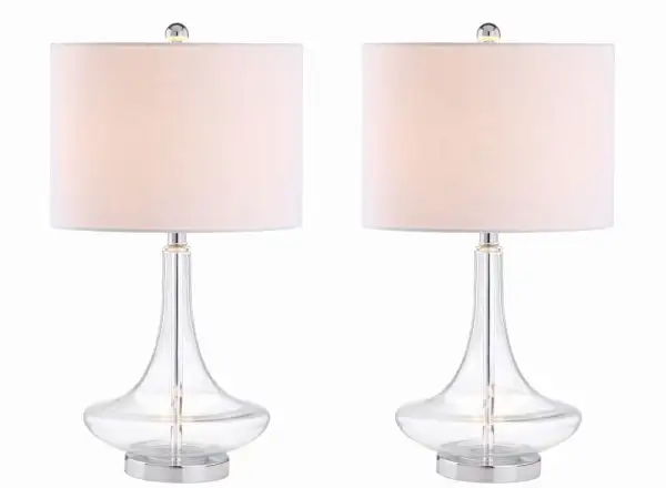 Glass Teardrop LED Table Lamp