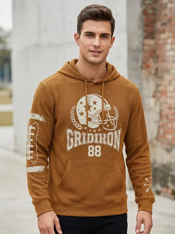 Men's Football Gridiron Helmet Hoodie