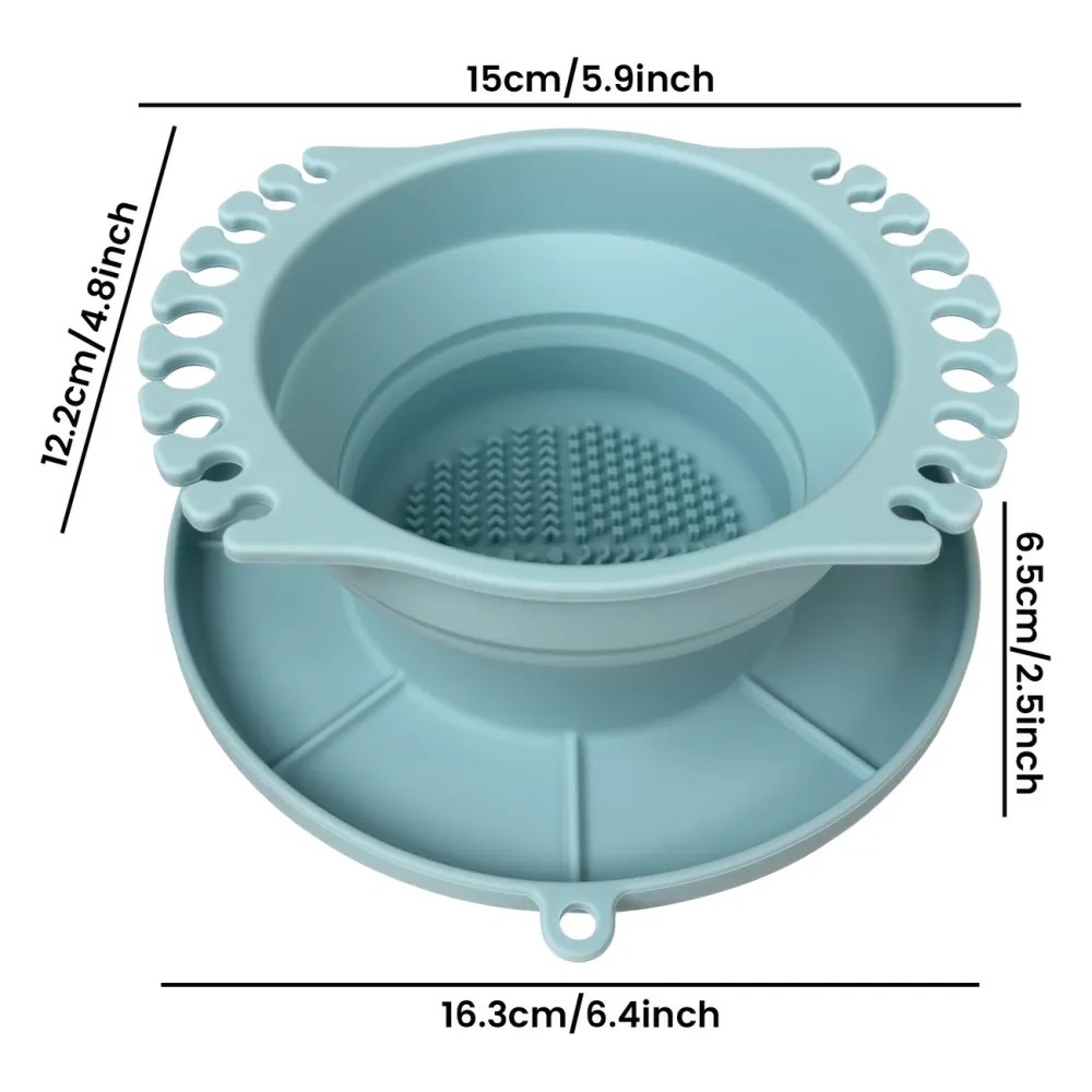 Collapsible Makeup Brush Cleaner