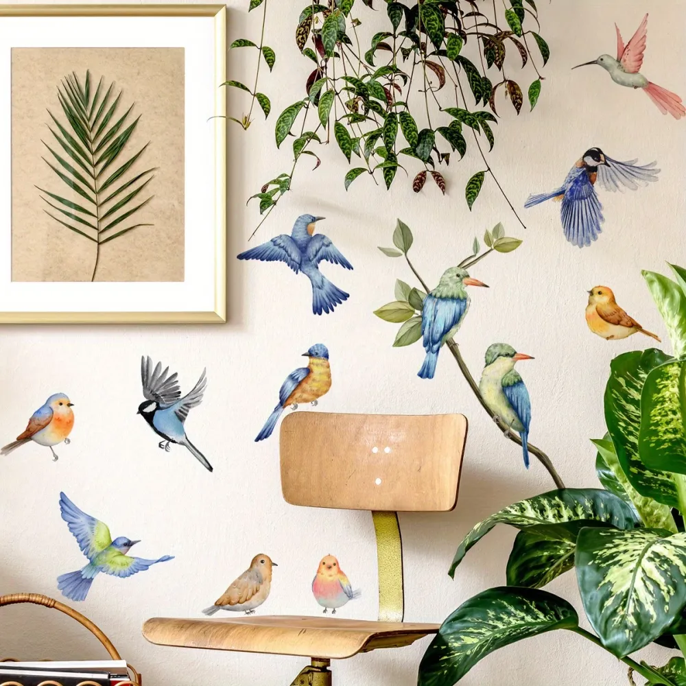 Watercolor Bird Wall Decals