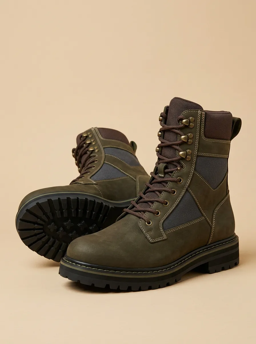 Unisex Casual Outdoor Tactical Print Work Boots