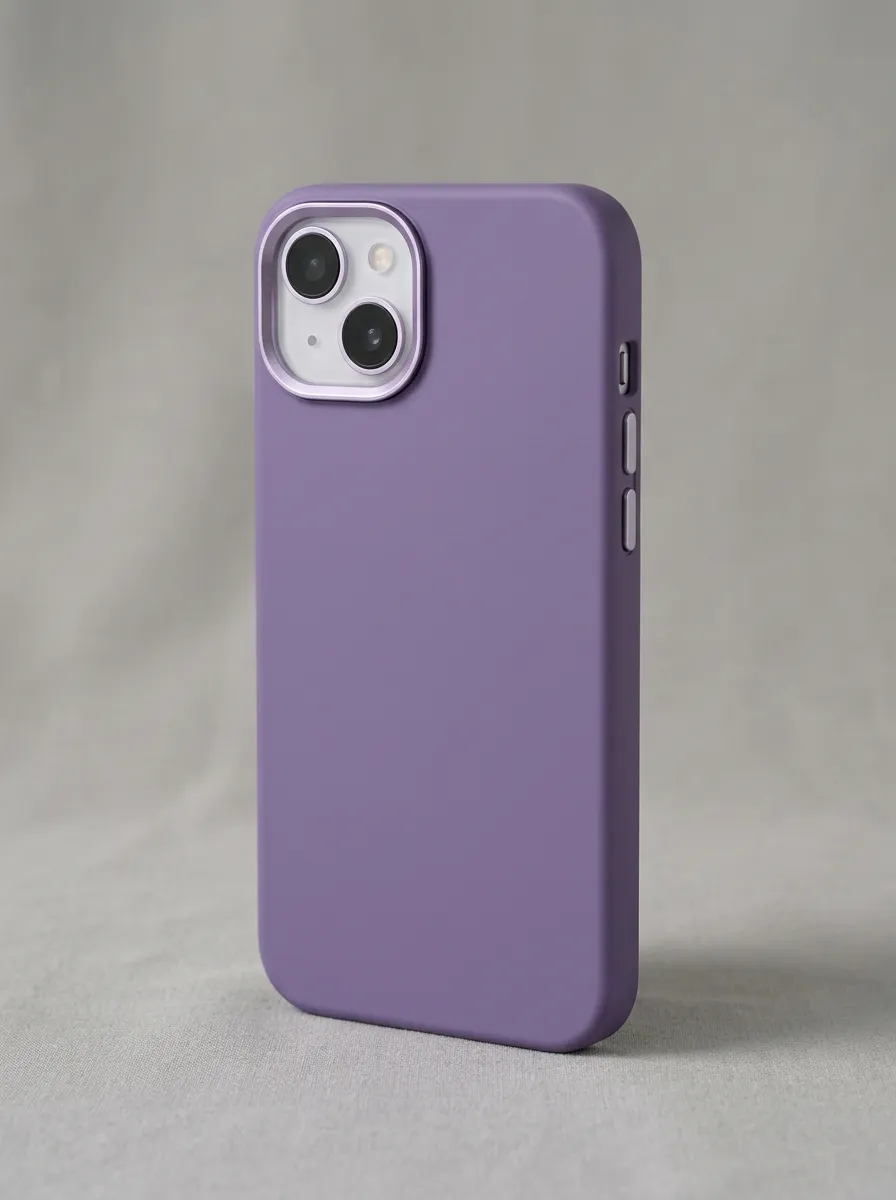 Purple Matte Mobile Phone Case