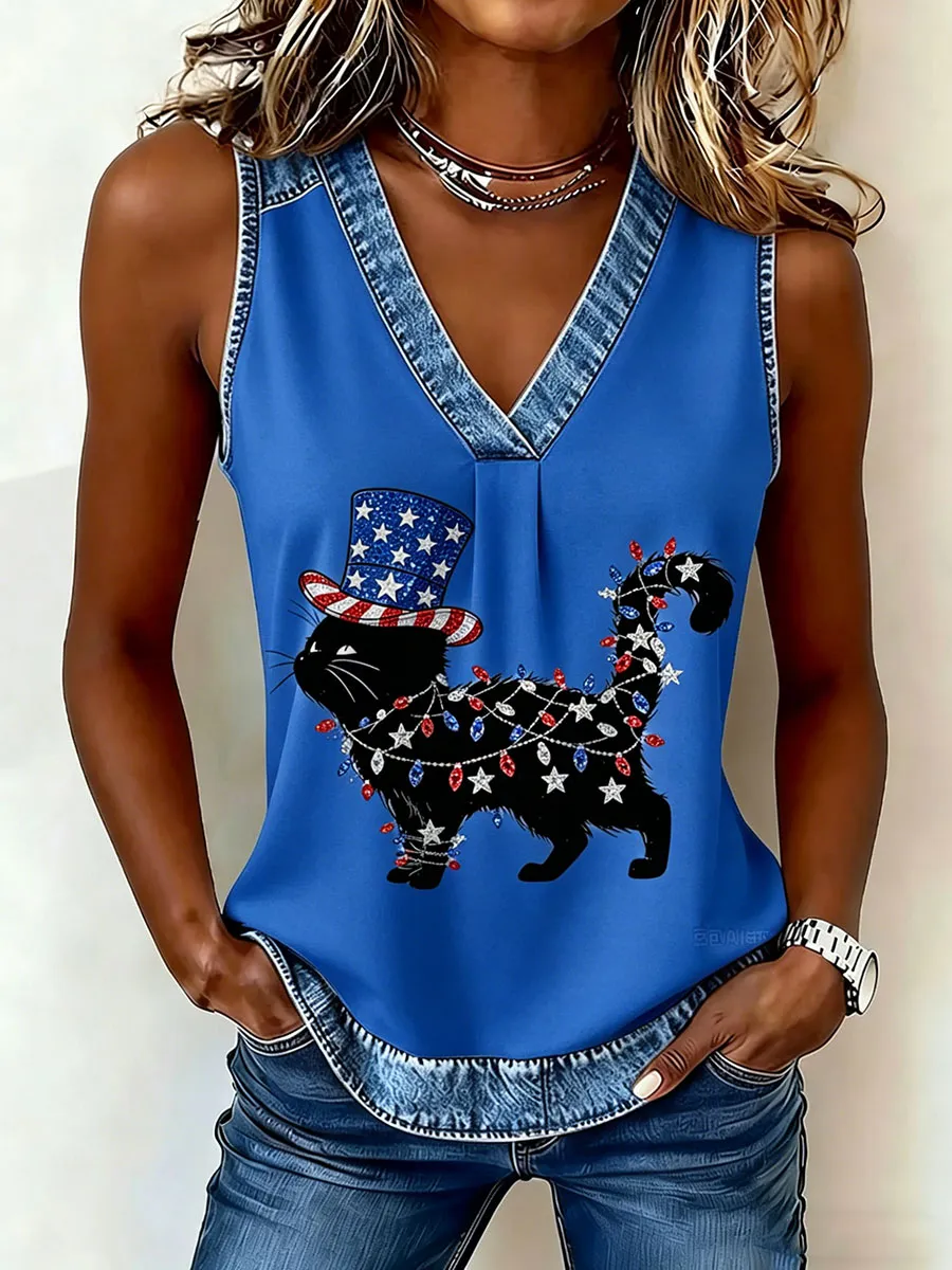 Women's American Cat Vest