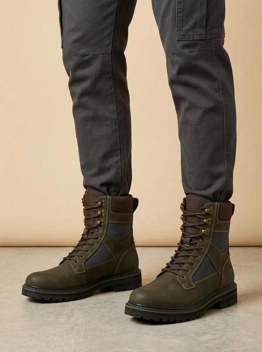 Unisex Casual Outdoor Tactical Print Work Boots