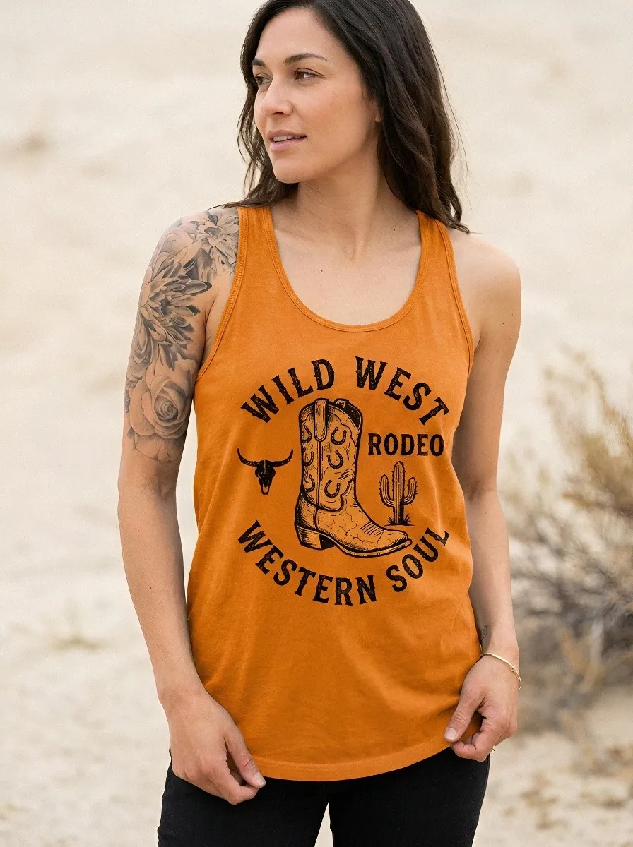 Wild West Rodeo Tank Top Casual