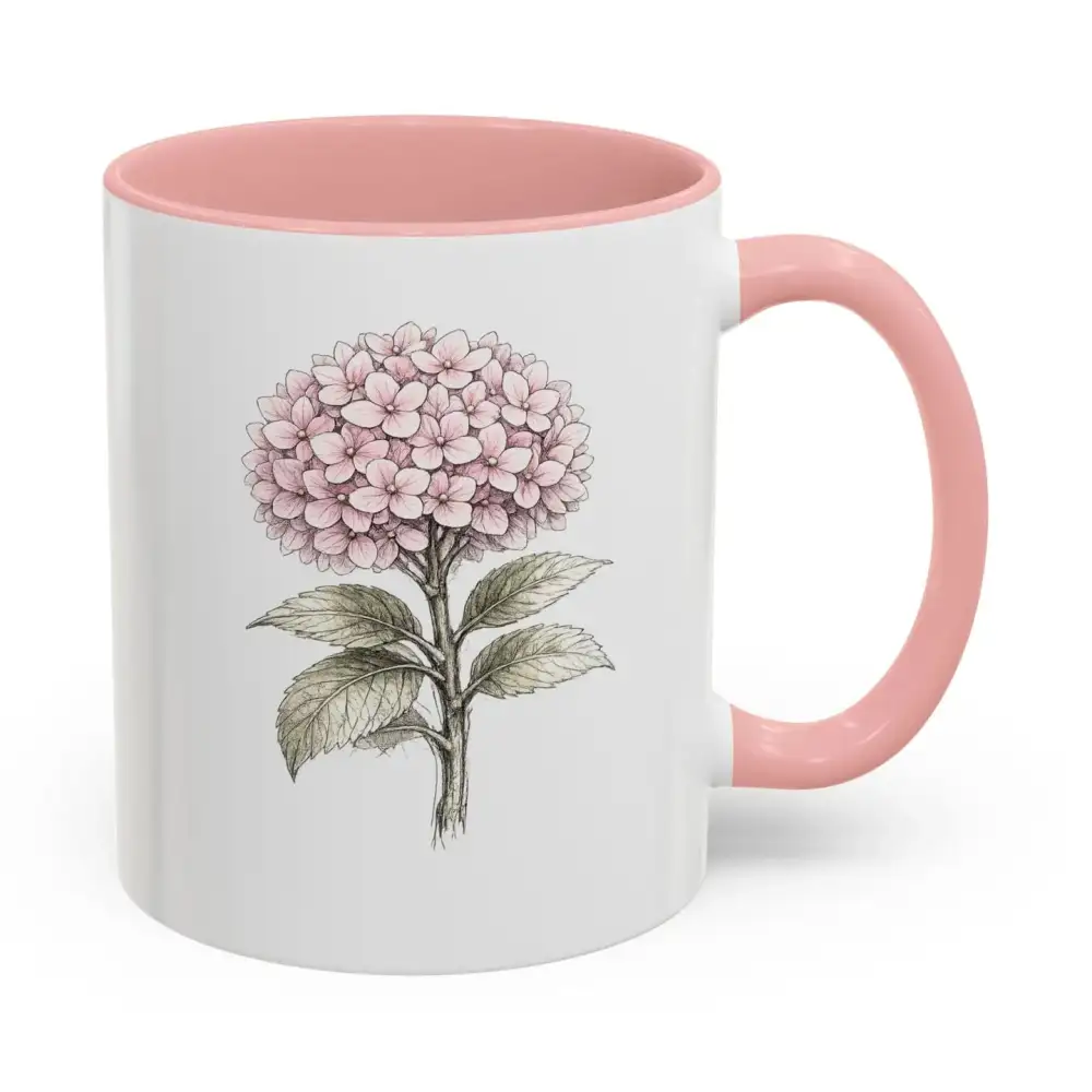 Hydrangea Floral Coffee Mug