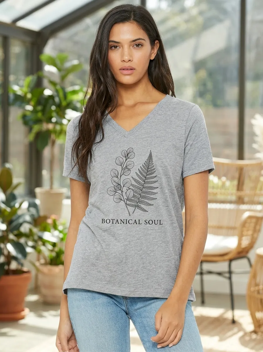 Botanical Soul Fern T-Shirt Modern