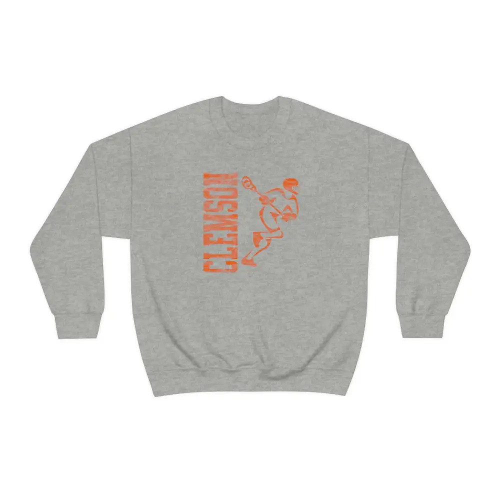 Vintage Player Lacrosse Graphic Crewneck Sweatshirt