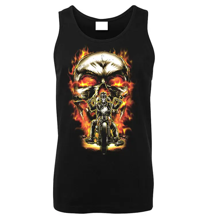Skull Rider Graphic Tank Top