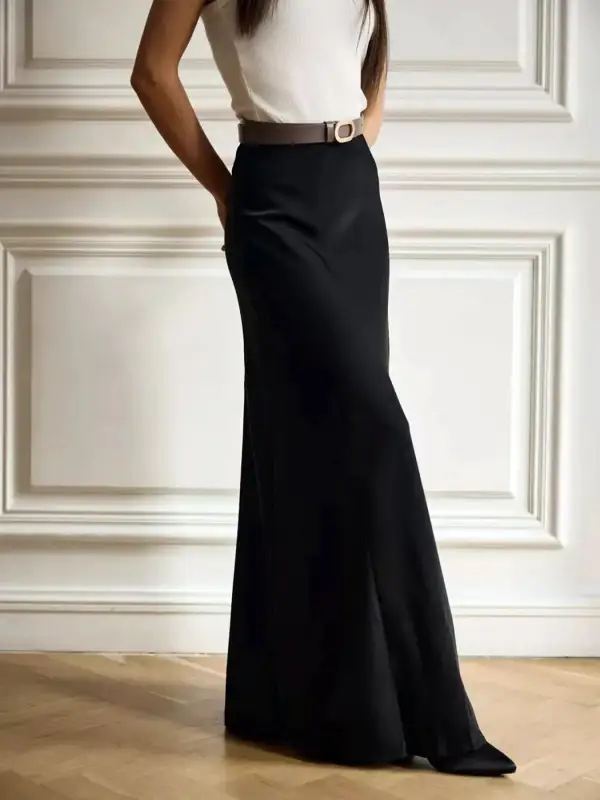 High-Waisted Maxi Skirt